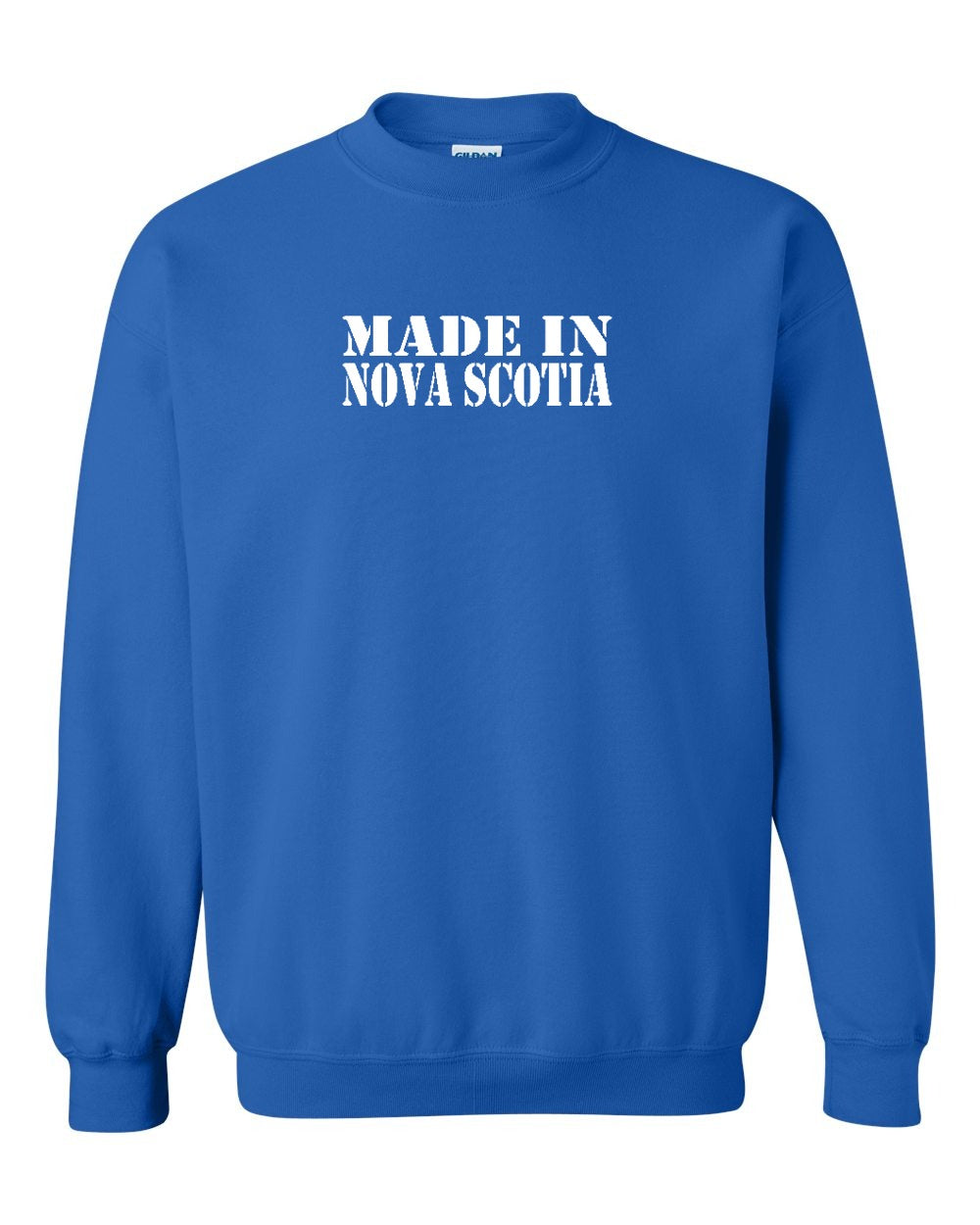 Made In Nova Scotia ( White Lettering) Full crew-neck