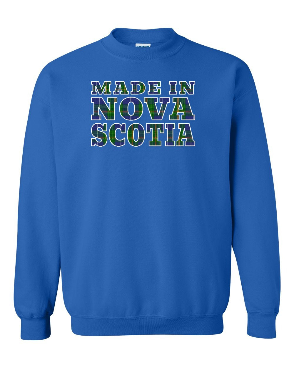 Made In NS ( Tartan Lettering) Crewneck Sweatshirt - Unisex