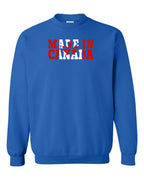 Made in Canada Flag Background Crewneck Sweatshirt - Gildan Canada (sewn Internationally) - Unisex