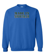 Made In NFLD ( Tartan Lettering) Crewneck Sweatshirt - Unisex