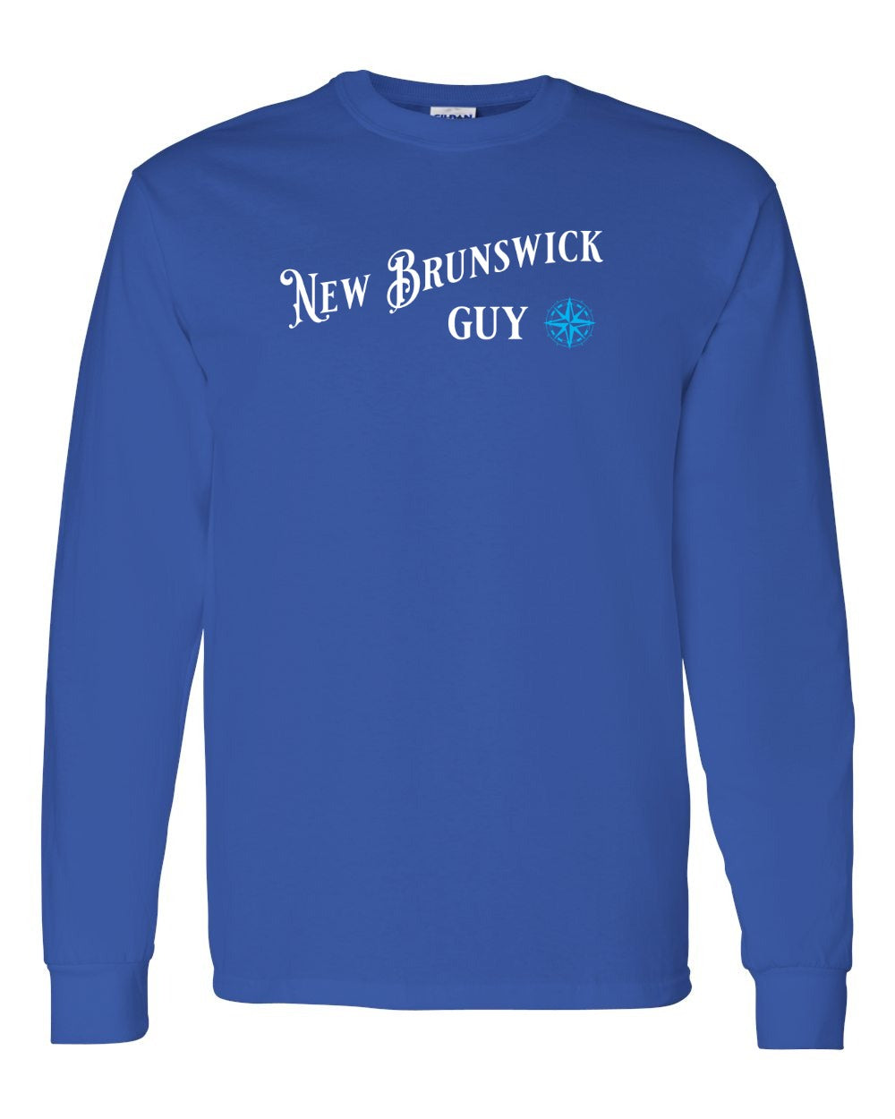 New Brunswick Guy blue Full Long Sleeve Tee