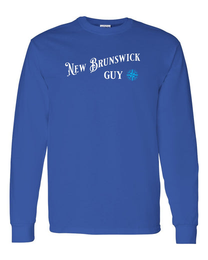 New Brunswick Guy blue Full Long Sleeve Tee