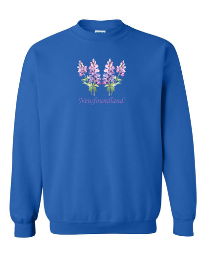 Newfoundland Lupins Full Crewneck Sweatshirt