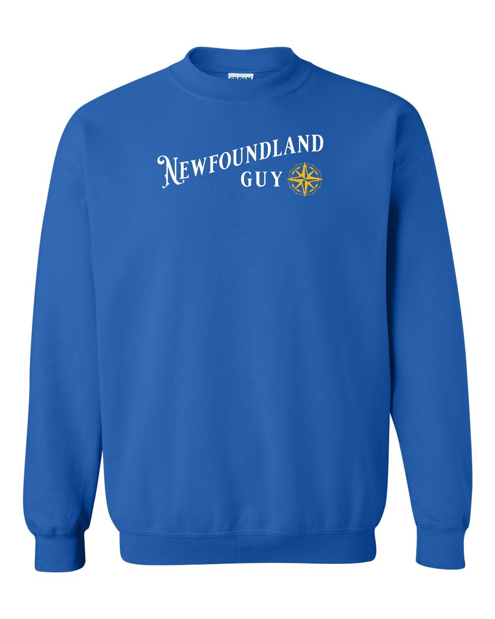 NFLD Guy Yellow Compass Crewneck Sweatshirt - Unisex