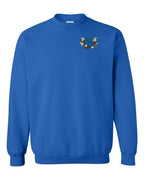 NS Flowers Left Chest Crewneck Sweatshirt - Unisex