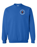 Plaid to the Bone Beaver Left Chest and Back Crewneck Sweatshirt - Gildan Canada (sewn Internationally) - Unisex