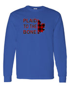 Plaid to the Bone Stacked Leaf Long Sleeve - Gildan Canada (sewn Internationally) - Unisex