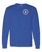 Proud to be Canadian Heart Flag Left Chest and Back Long Sleeve - Gildan Canada (sewn Internationally) - Unisex
