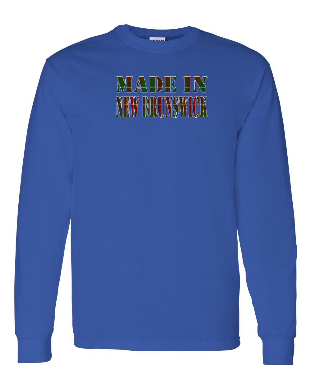 Made In NB ( Tartan Lettering) Long Sleeve Tee - Unisex