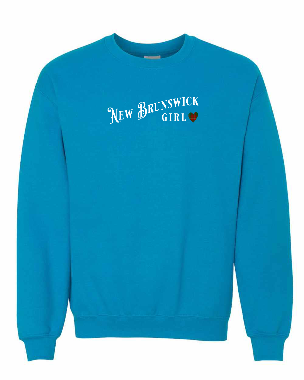 NB Girl Tartan Heart Crewneck Sweatshirt - Unisex