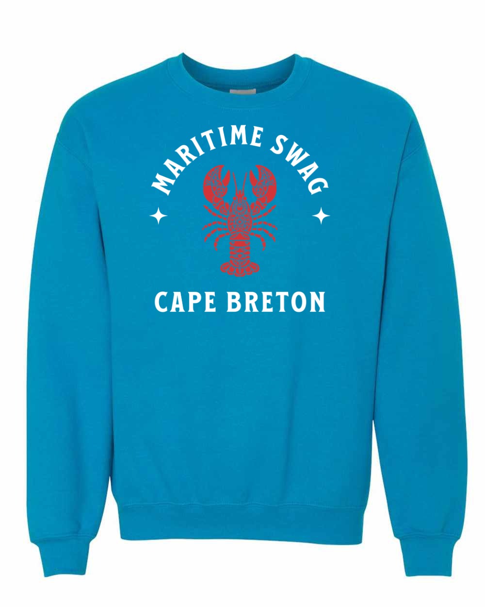 Maritime Swag Cape Breton Mandala Red Lobster Full Crewneck Sweatshirt