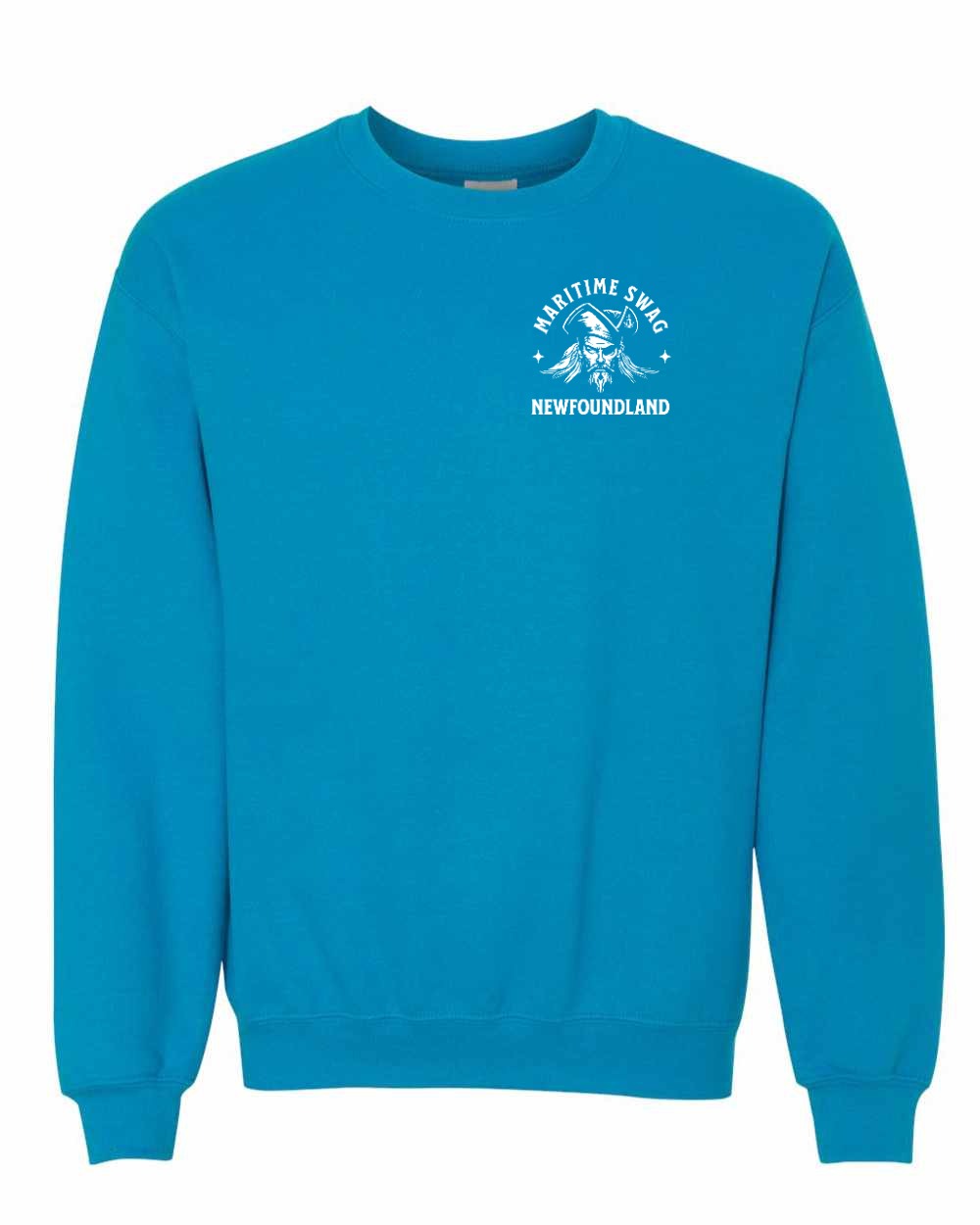 Maritime Swag NFLD Pirate Left Chest Crewneck Sweatshirt - Unisex
