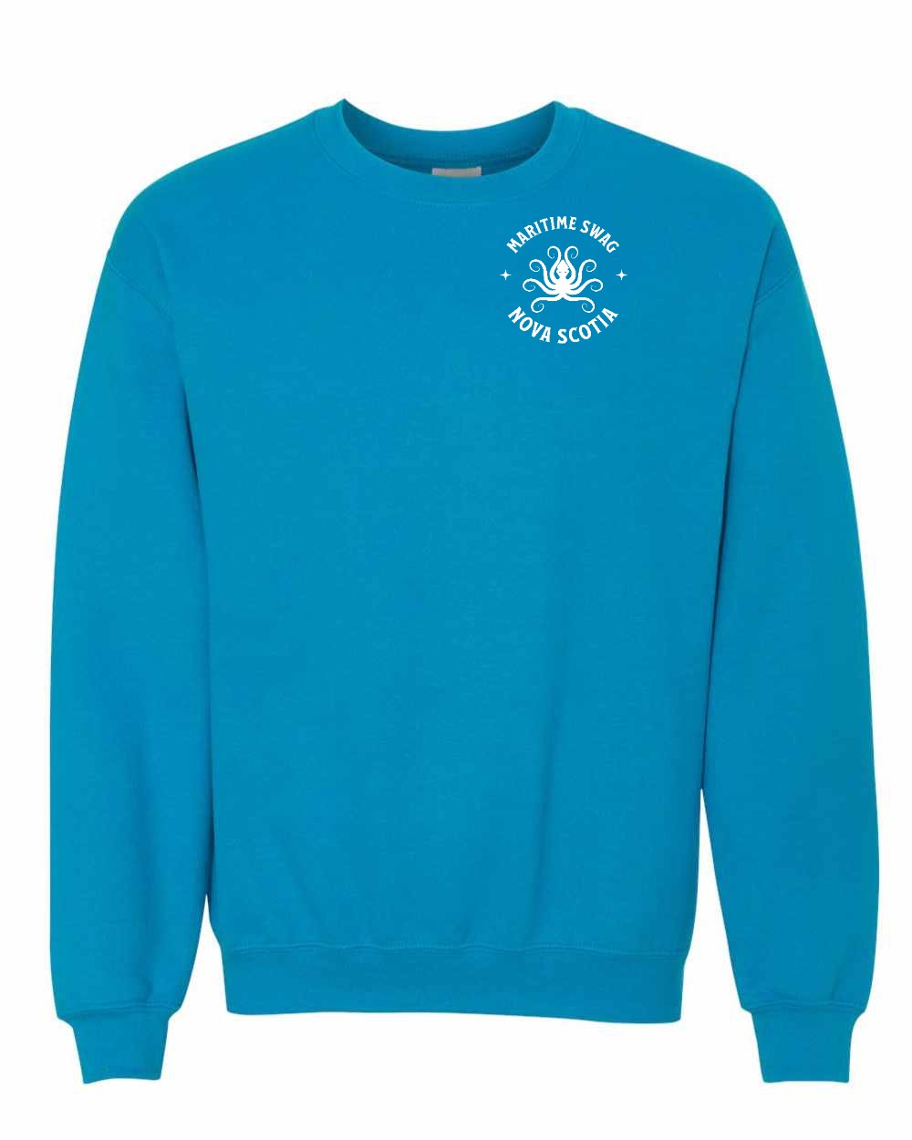 Maritime Swag NS Octopus Left Chest and Back Crewneck Sweatshirt - Unisex