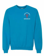 Maritime Swag NFLD Mandala Red Lobster Left Chest Crewneck Sweatshirt - Unisex