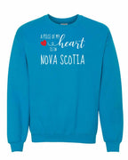 A piece of My heart in NS (Red Heart) Crewneck Sweatshirt - Unisex