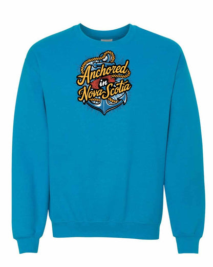 Anchored In Nova Scotia (Old Design) Full crew-neck