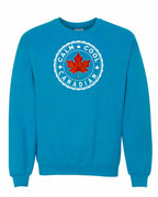 Calm Cool Canadian Leaf Crewneck Sweatshirt - Gildan Canada (sewn Internationally) - Unisex