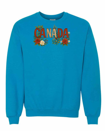 Canada Flowers Full Crewneck