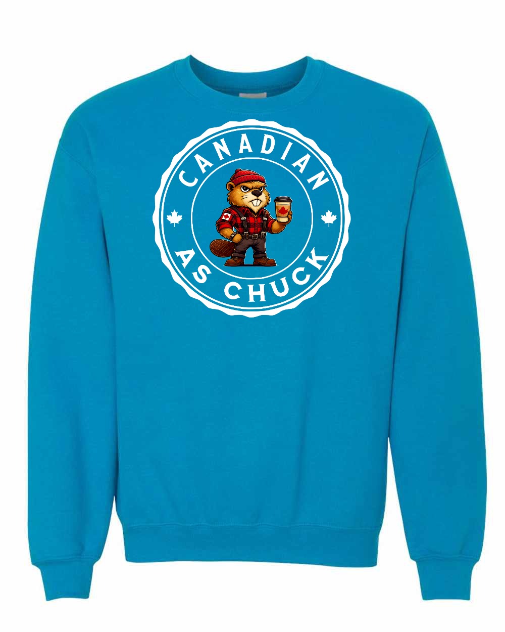 CDN as Chuck Male Beaver Crewneck Sweatshirt - Gildan Canada (sewn Internationally) - Unisex