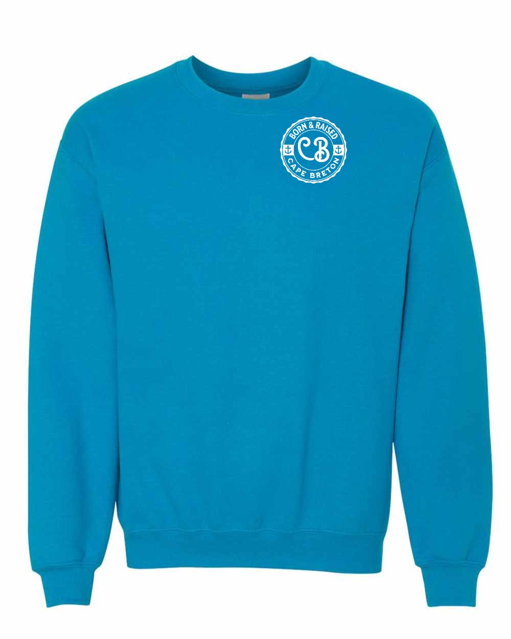 Born & Raised CB Left Chest Crewneck Sweatshirt - Unisex