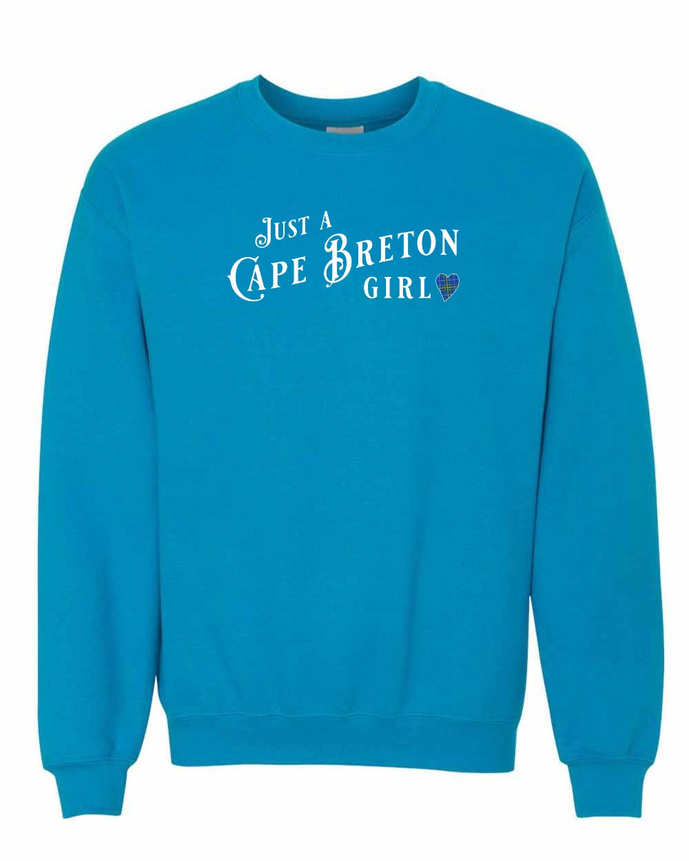 Just a Cape Breton Girl Tartan Full Crewneck Sweatshirt