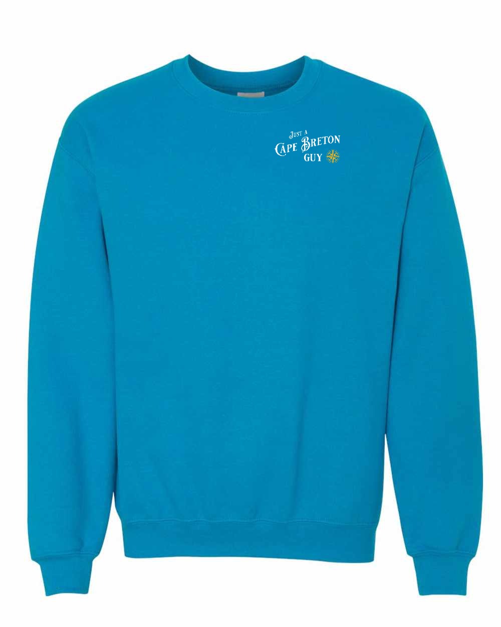 Just a CB Guy Yellow Compass Left Chest Crewneck Sweatshirt - Unisex