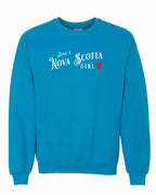 Just a NS Girl Red Heart Crewneck Sweatshirt - Unisex