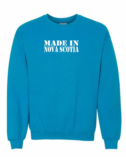 Made In Nova Scotia ( White Lettering) Full crew-neck