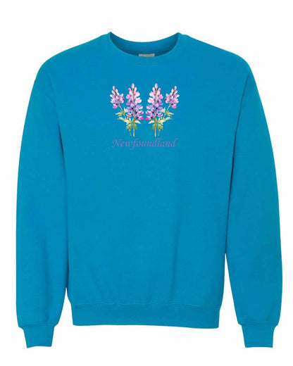 Newfoundland Lupins Full Crewneck Sweatshirt