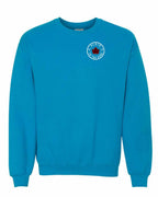 Plaid to the Bone Circle Leaf Left Chest and Back Crewneck Sweatshirt - Gildan Canada (sewn Internationally) - Unisex