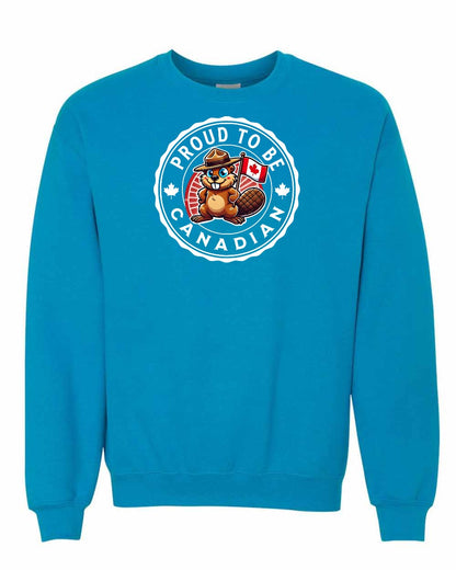 Proud to be Canadian Beaver Full Crewneck