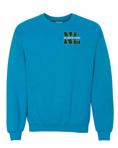 Newfoundland and Labrador Saltwater Raised Left Chest Crewneck Sweatshirt
