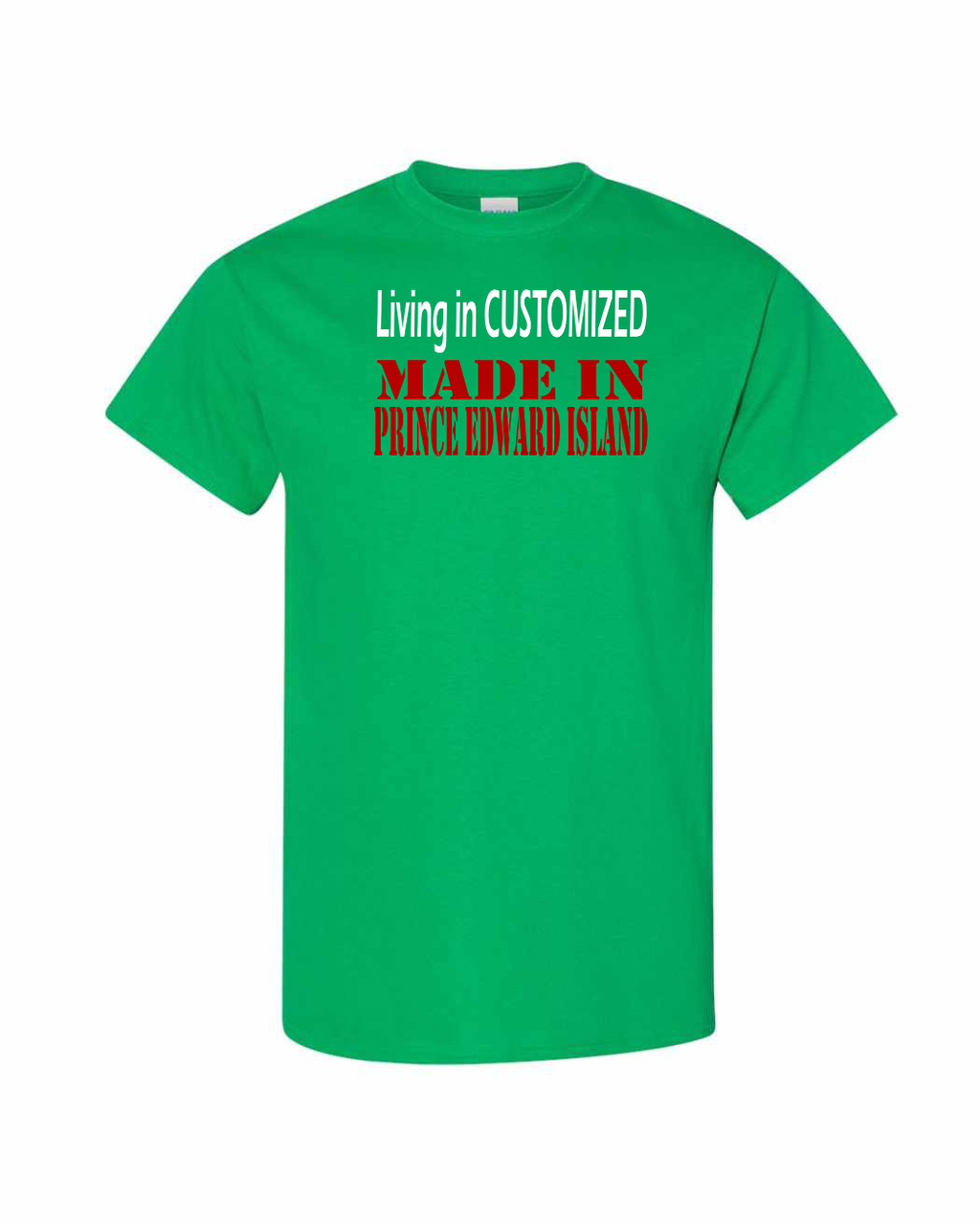 Living In Customized Made In PEI Men's Tee