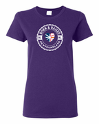 Born and Raised Heart Flag NFLD Women's Tee