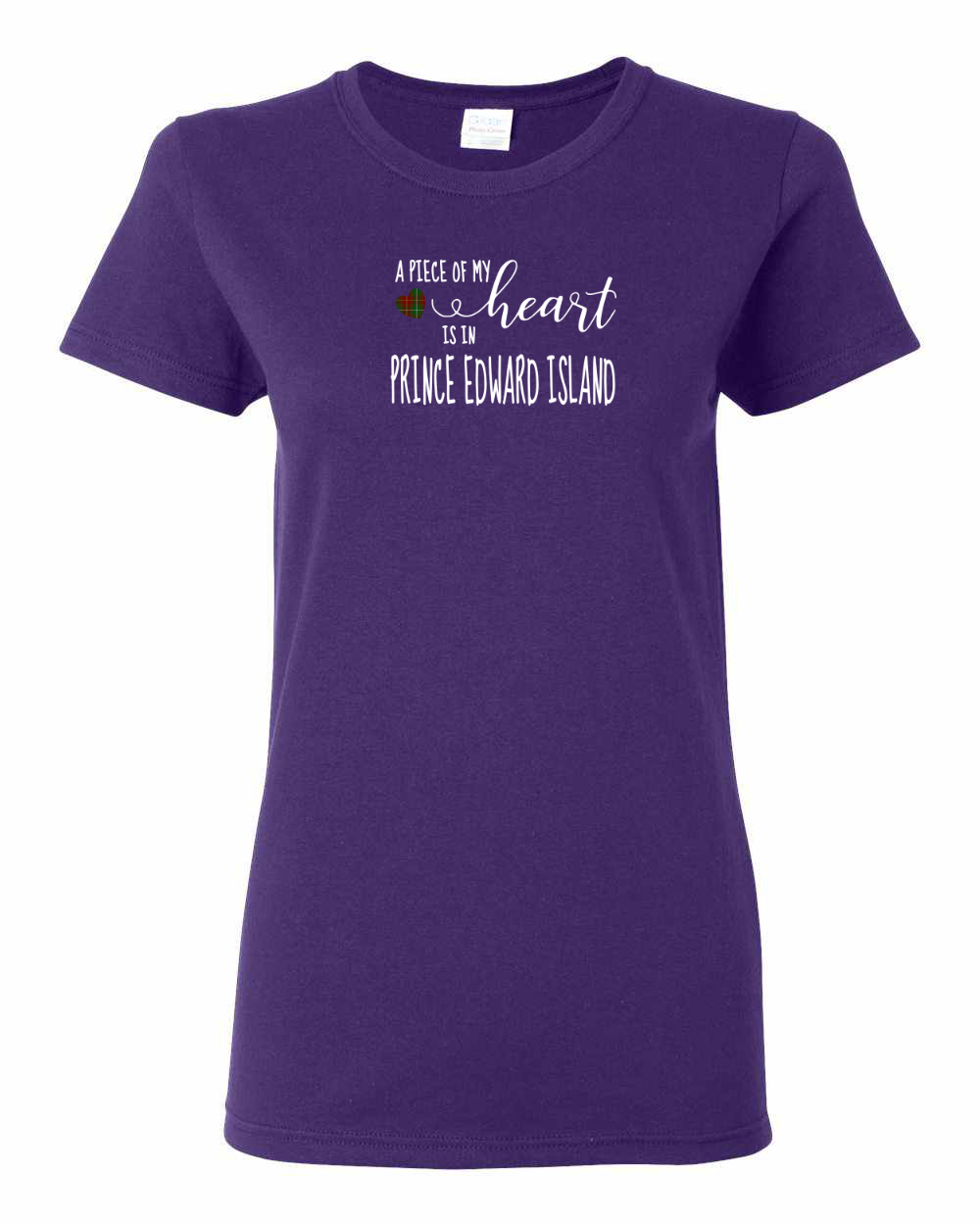 A Piece Of My Heart PEI Tartan Heart Women's Tee