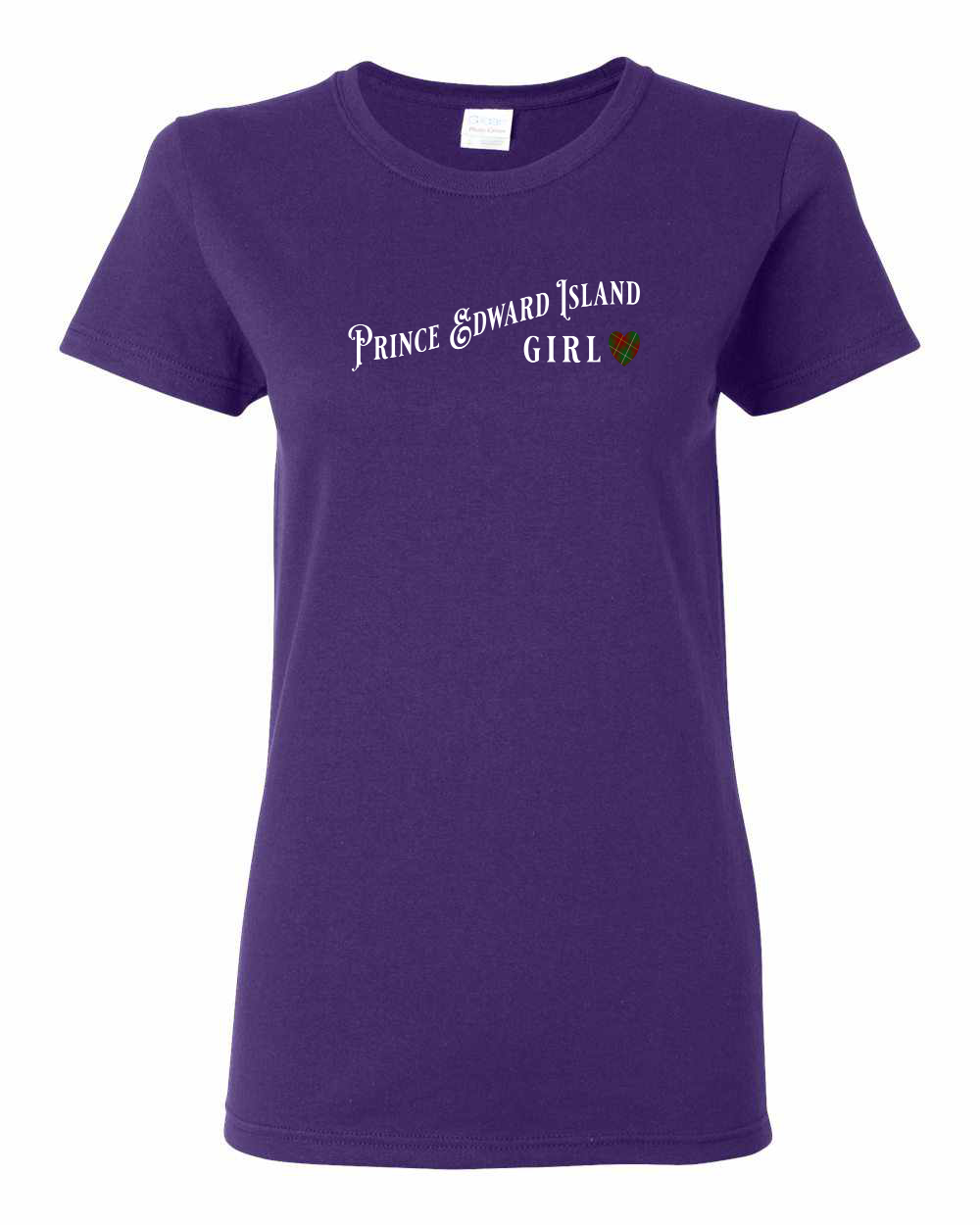 PEI Girl Tartan Heart Women's Tee