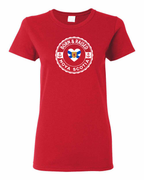 Born and Raised Heart Flag NS Women's Tee