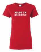 Made in PEI (White Lettering) Women's Tee