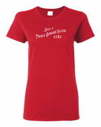 Just a PEI Girl Red Heart Women's Tee