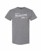 Living The Maritime Life Yellow Compass Men's Tee