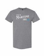 Living The Maritime Life Blue Compass Men's Tee