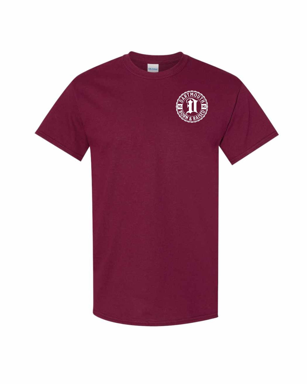 Born & Raised in Dartmouth Left Chest Men's Tee