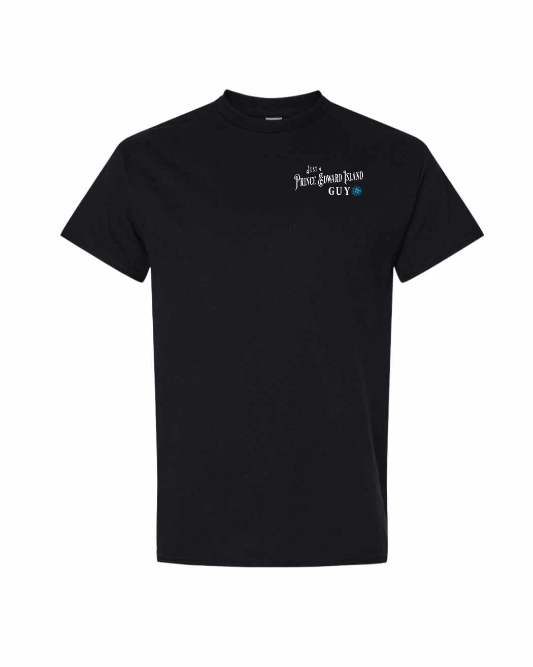 Just a PEI Guy Blue Left Chest Compass Men's Tee