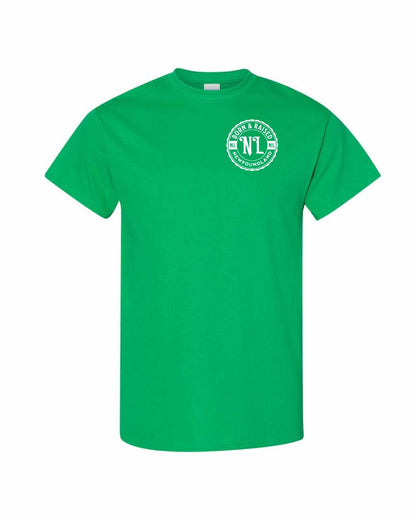 Born & Raised Newfoundland Left Chest and Back Men's Tee