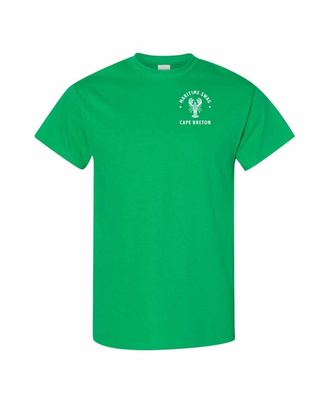 Maritime Swag CB Mandala white Lobster Left Chest Men's Tee