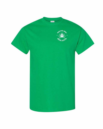 Maritime Swag Nova Scotia Octopus Left Chest and Back mens-tee