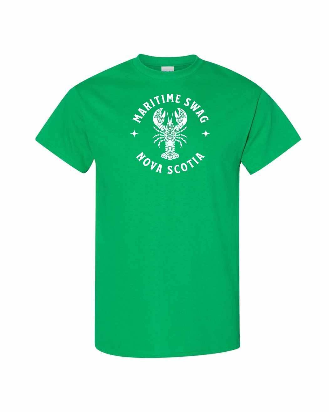 Maritime Swag Nova Scotia Mandala white Lobster Full mens-tee