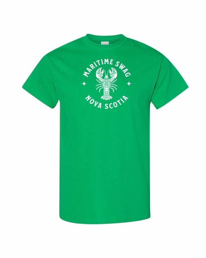 Maritime Swag Nova Scotia Mandala white Lobster Full mens-tee