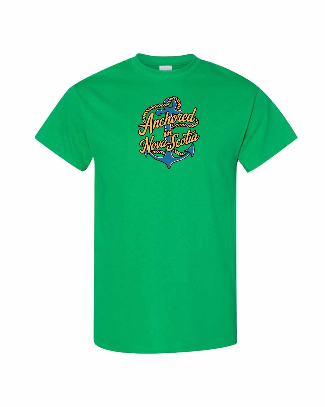 Anchored in Nova Scotia (New Design) Full mens-tee