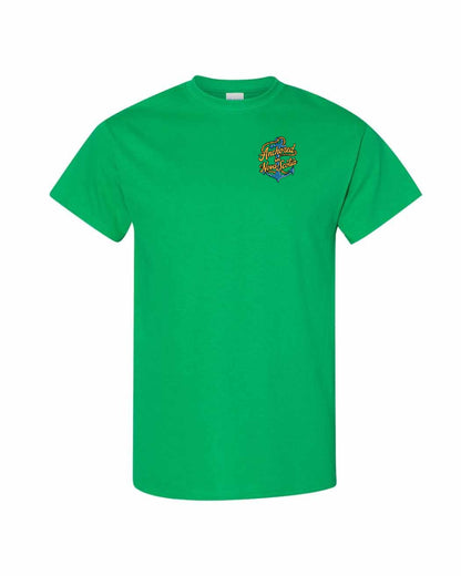 Anchored in Nova Scotia (New Design) Left Chest and Back mens-tee